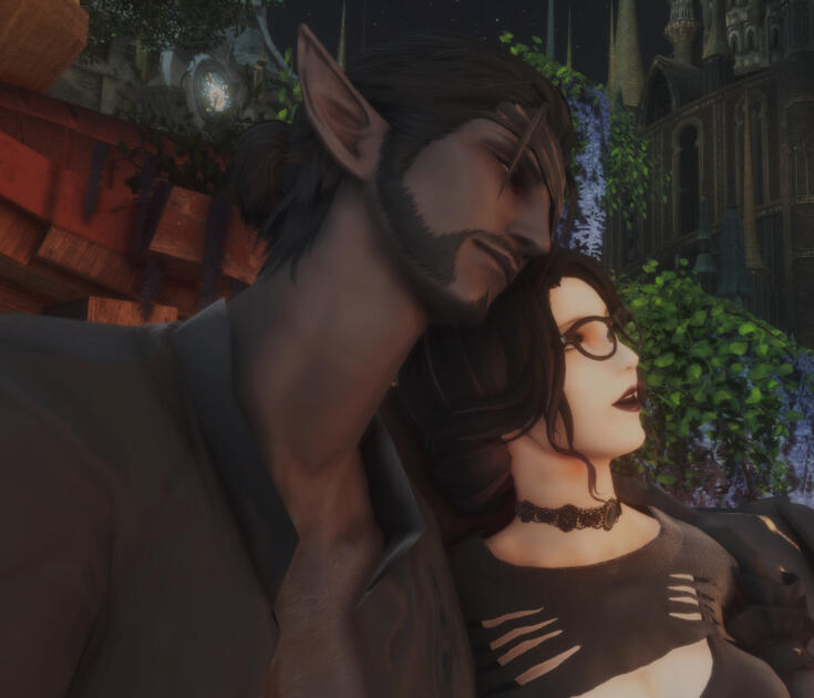 Alistloix Reineraux: Partner - Theirs is a relationship most complicated at best, and doomed at worst, Shi&#39;anla and Alistloix never-the-less defy what the cards of fate have dealt them.